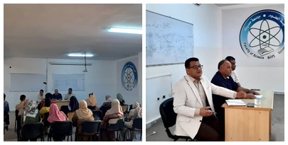 اجتماع مع السادة فنيي الكلية بحضور السيد وكيل الشؤون العلمية