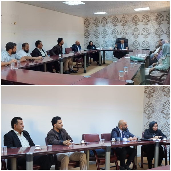رئيس الجامعة يجتمع مع أعضاء هيئة التدريس بكلية القانون