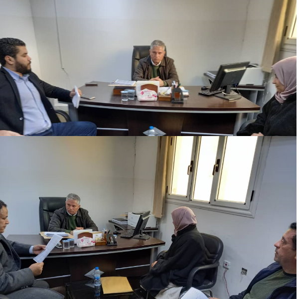 اجتماع اللجنة الأول بخصوص المتطلبات الخاصة بالحصول على الترخيص الفني من مركز ضمان جودة واعتماد المؤسسات التعليمية والتدريبية