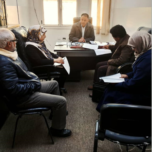 الإجتماع الدوري لقسم الجودة وتقييم الاداء بكلية القانون