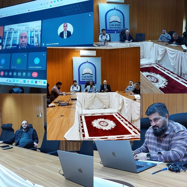 مناقشة حلقات بحثية بقسم الهندسة الكيميائية بكلية الهندسة