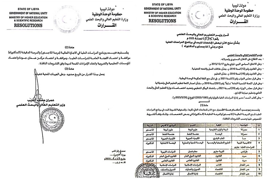 جامعة سرت وثبة جديدة في مضمار العلم