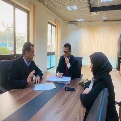اجتماع وكيل الجامعة للشؤون العلمية مع كلية القانون لمتابعة العملية التعليمية بالكلية